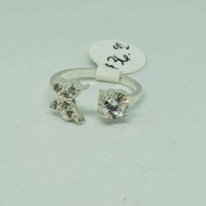 Real .925 Sterling Silver Butterfly Ring